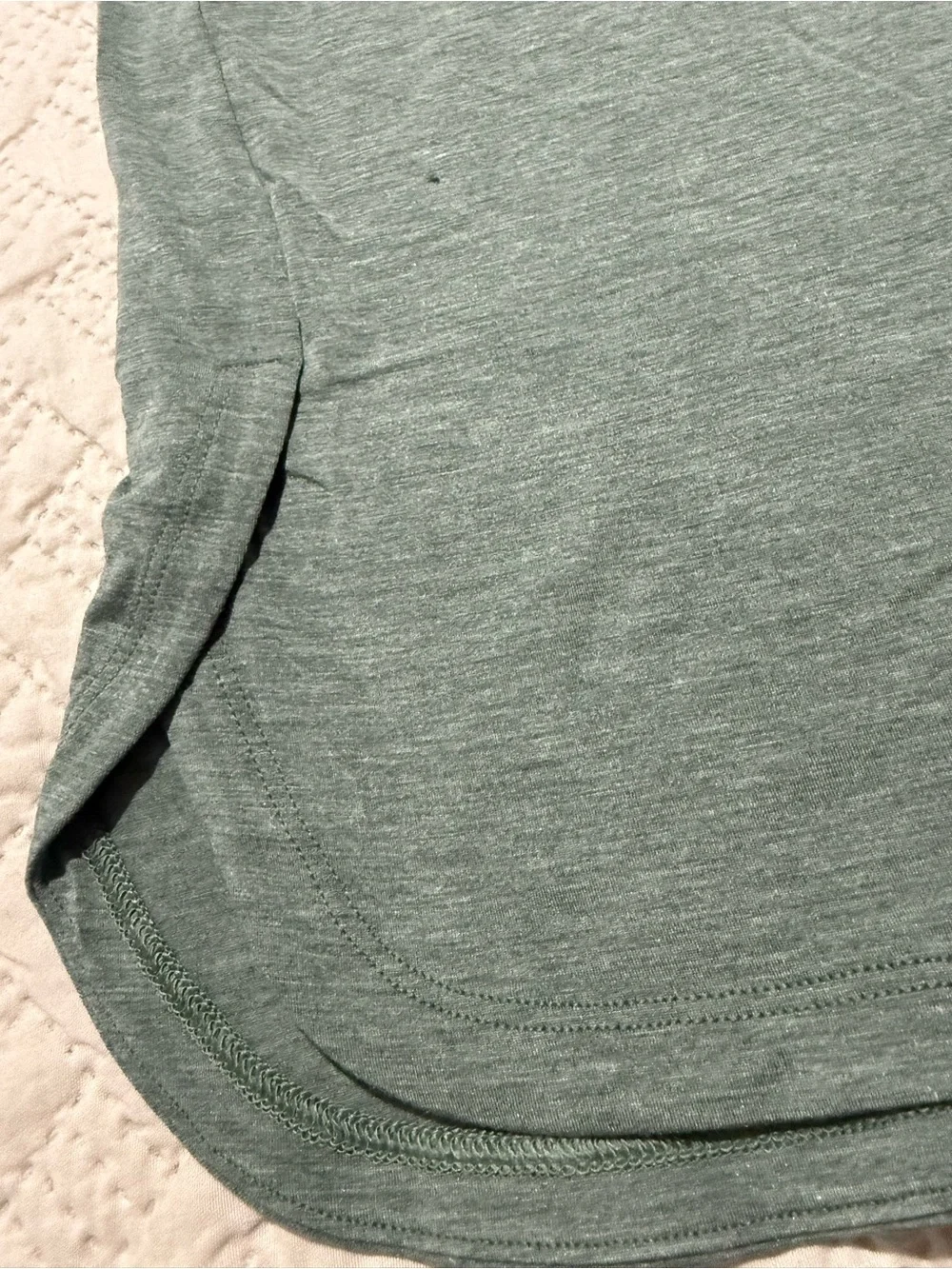 lululemon athletica Men's Heathered Sage Green Tank Top